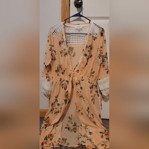 Sirenlily flower cover up, size 1X
